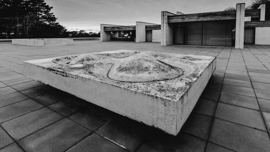 Crematorium - Black and white architecture photography