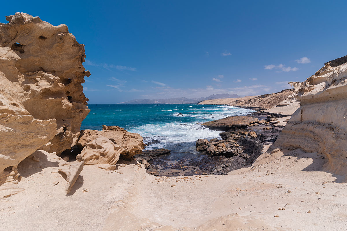 Fuerteventura coastline and Atlantic ocean