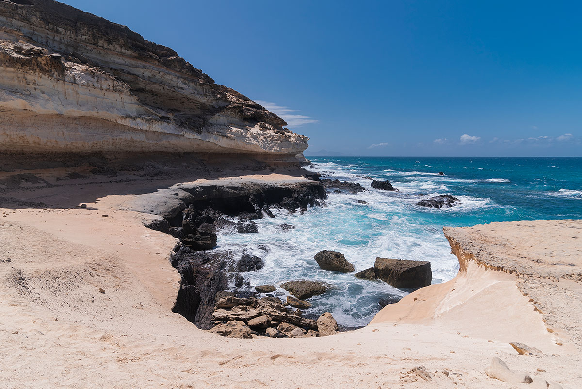 Fuerteventura coast and Atlantic ocean