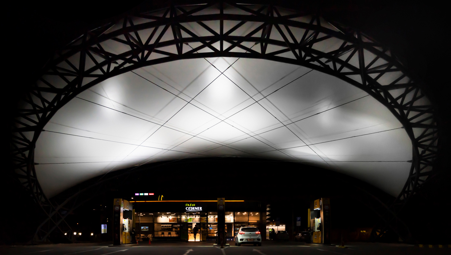 Architecture photography - petrol station